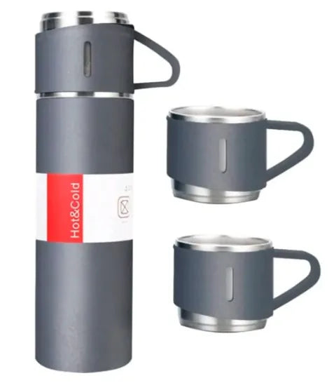 Garrafa Térmica Café/Chá a Vácuo Inox Com 3 Xícaras 500ml